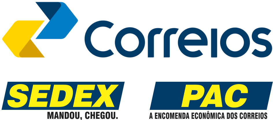 Forma de entrega via correios (SEDEX e PAC)